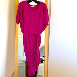 Preowned Michael Kors Fuchsia Ruched dress size 2